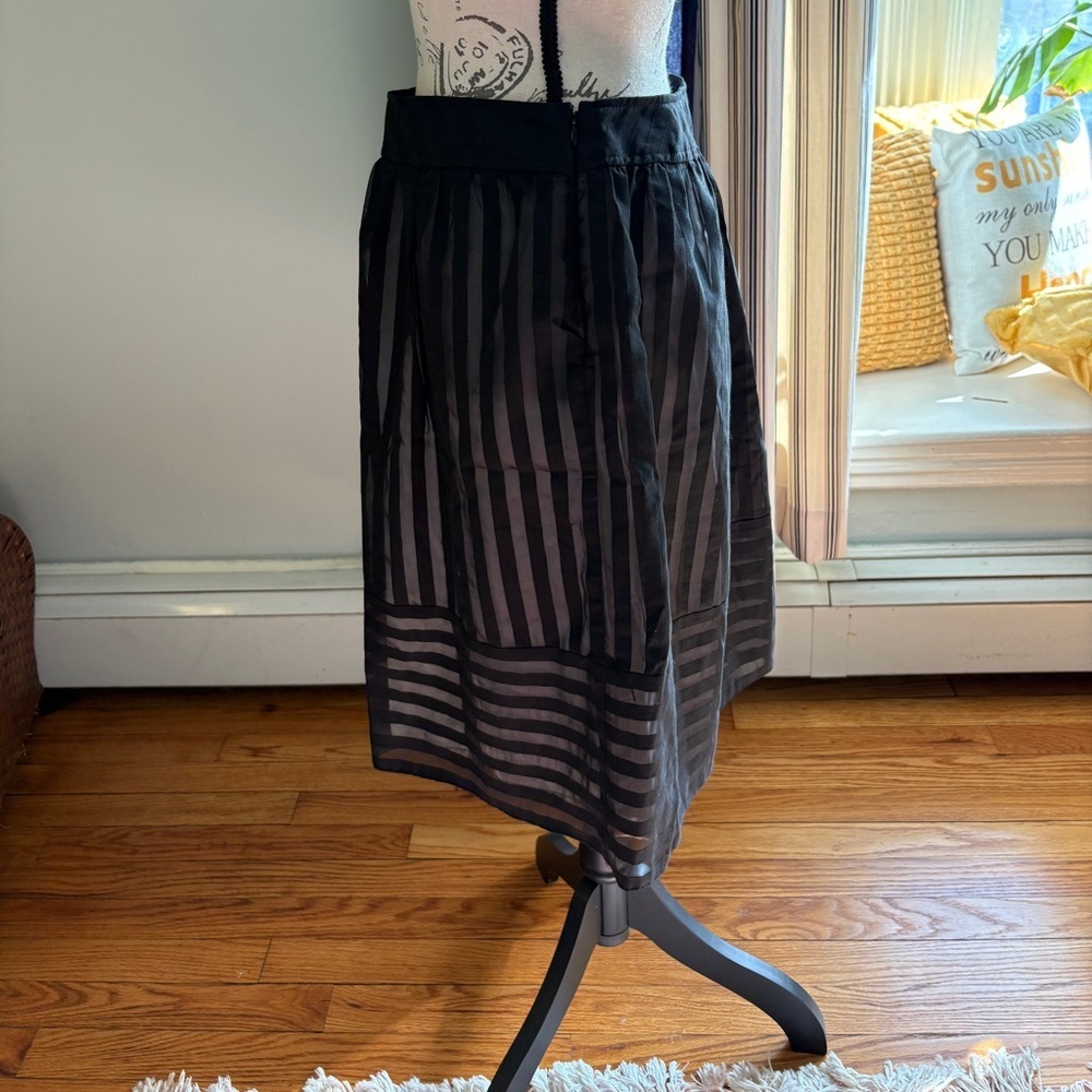 Cynthia Steffe, Sheer Skirt Woman’s SZ 4, Lined black Witchy Romantic goth